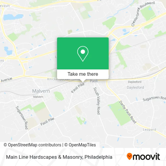 Main Line Hardscapes & Masonry map