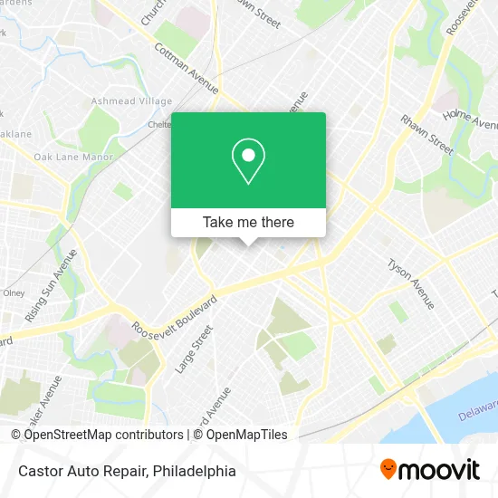 Castor Auto Repair map