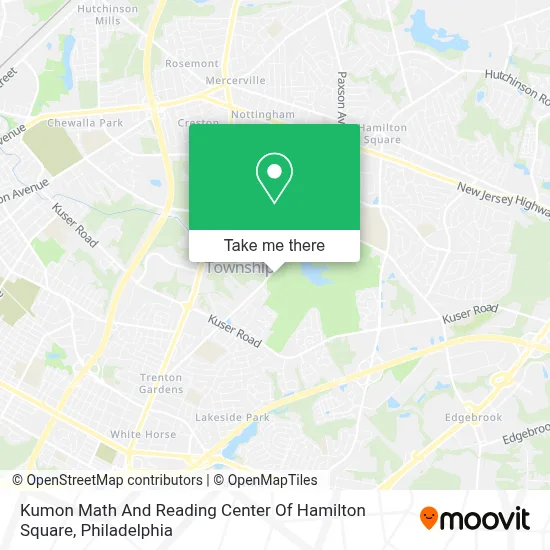 Kumon Math And Reading Center Of Hamilton Square map