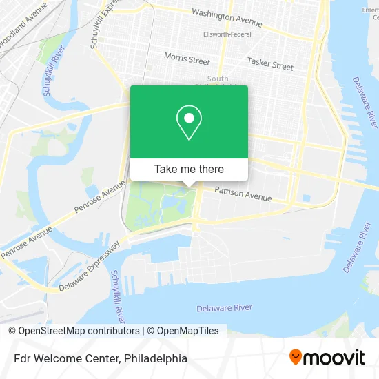 Fdr Welcome Center map