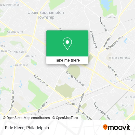 Ride Kleen map