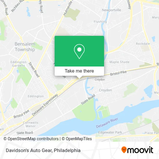 Davidson's Auto Gear map