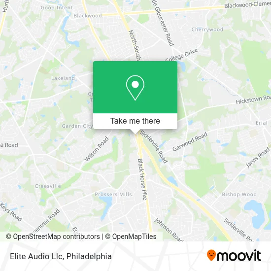Elite Audio Llc map
