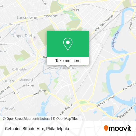 Getcoins Bitcoin Atm map