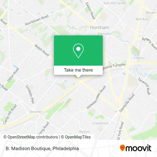 B. Madison Boutique map