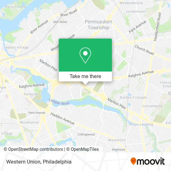 Western Union map