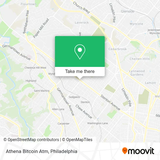 Athena Bitcoin Atm map
