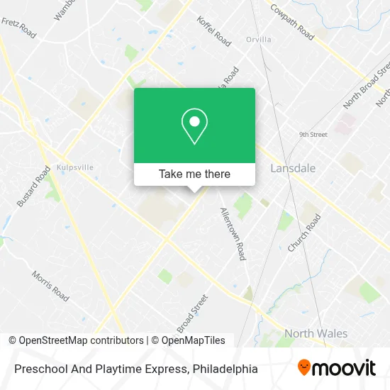 Preschool And Playtime Express map
