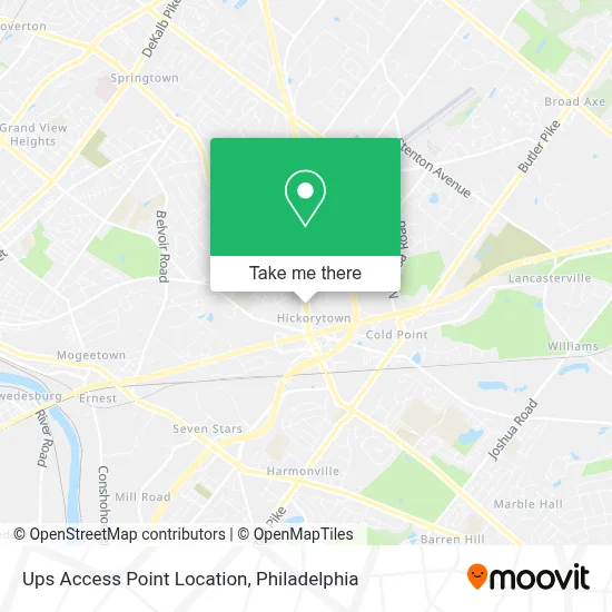 Ups Access Point Location map