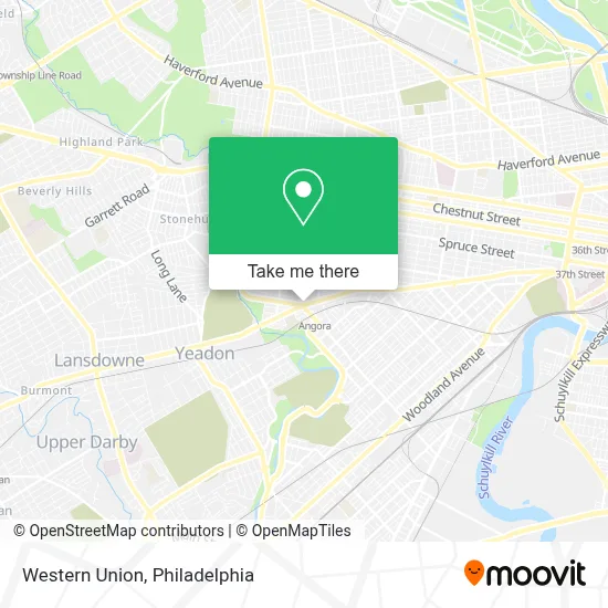 Western Union map