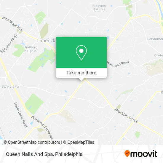 Queen Nails And Spa map