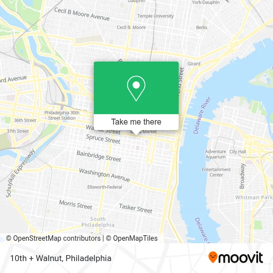 10th + Walnut map