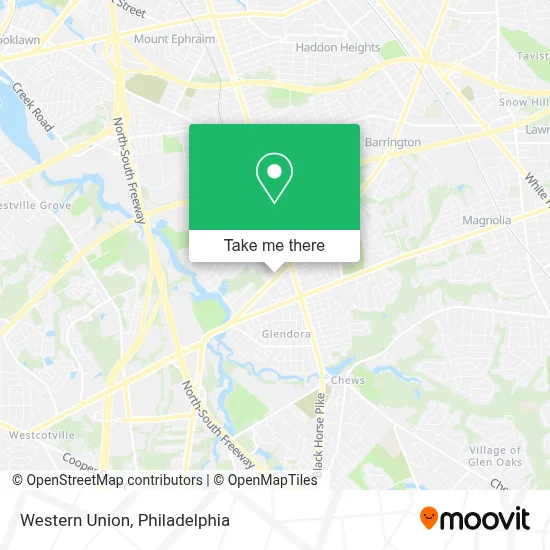 Western Union map