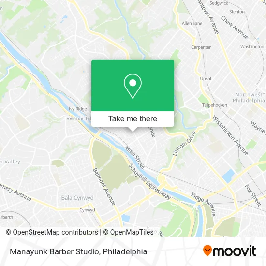 Manayunk Barber Studio map