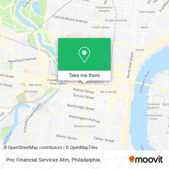 Pnc Financial Services Atm map