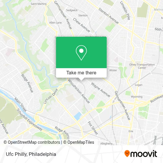 Ufc Philly map