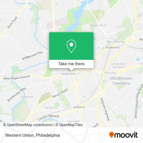 Western Union map