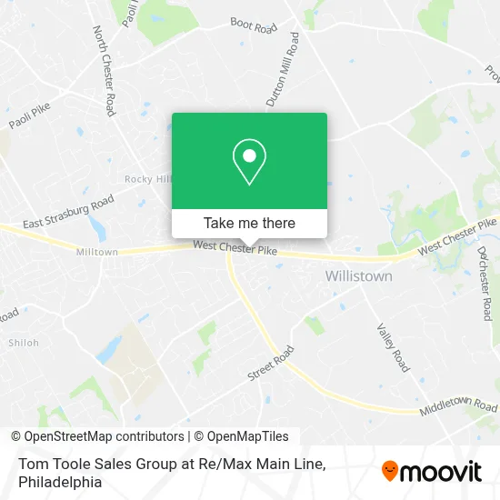 Tom Toole Sales Group at Re / Max Main Line map