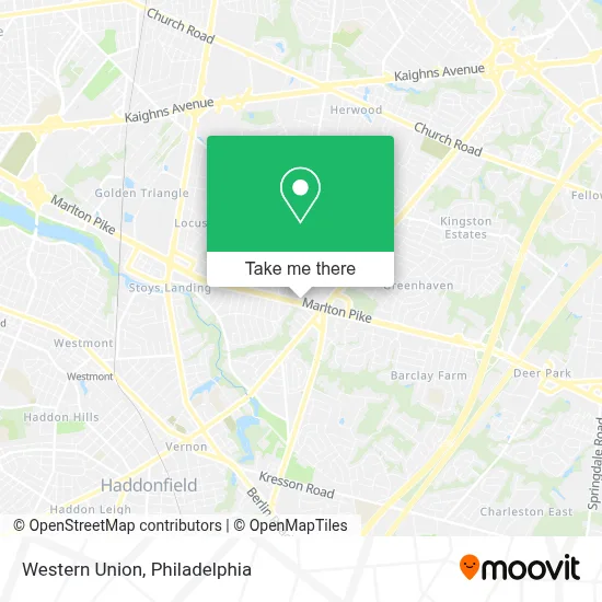 Western Union map