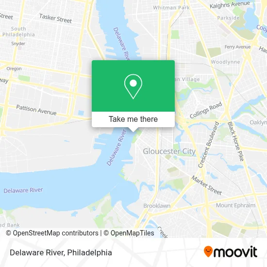 Delaware River map