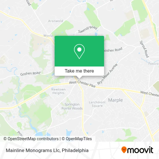 Mainline Monograms Llc map