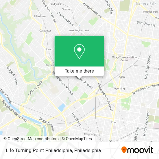 Life Turning Point Philadelphia map