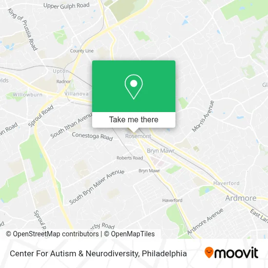 Center For Autism & Neurodiversity map