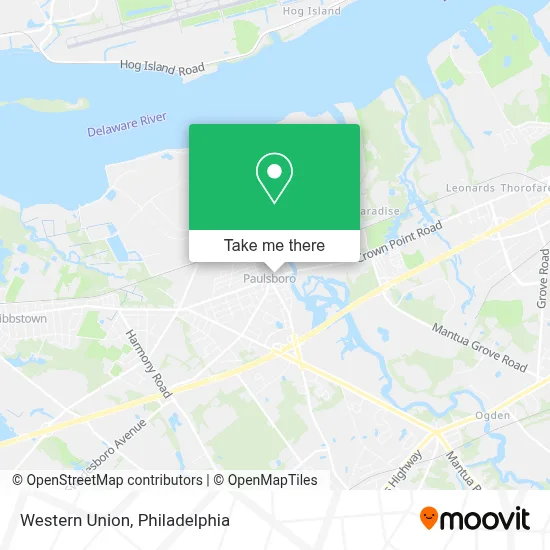 Western Union map