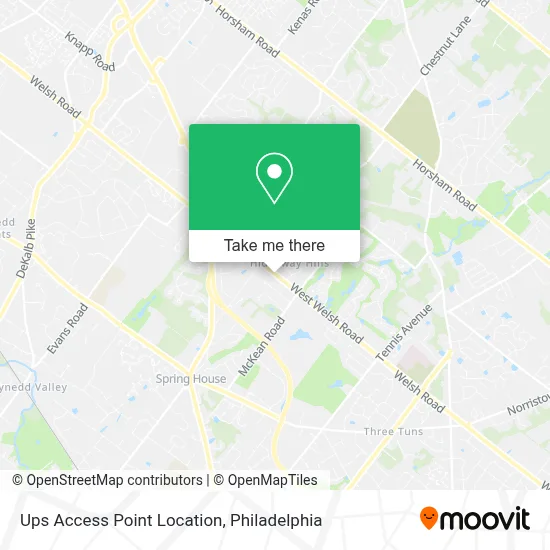 Ups Access Point Location map