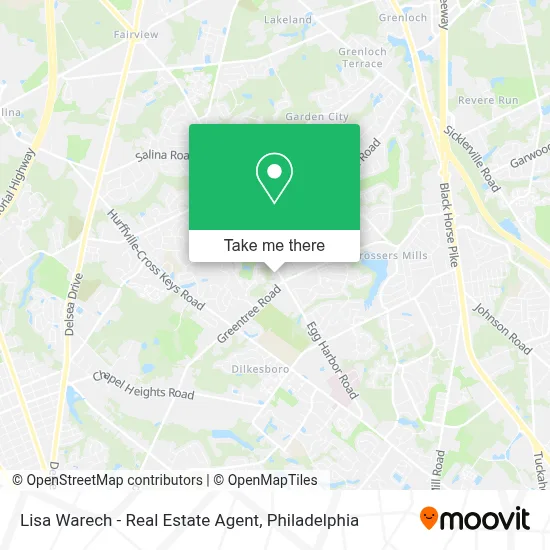 Lisa Warech - Real Estate Agent map