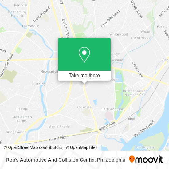 Rob's Automotive And Collision Center map