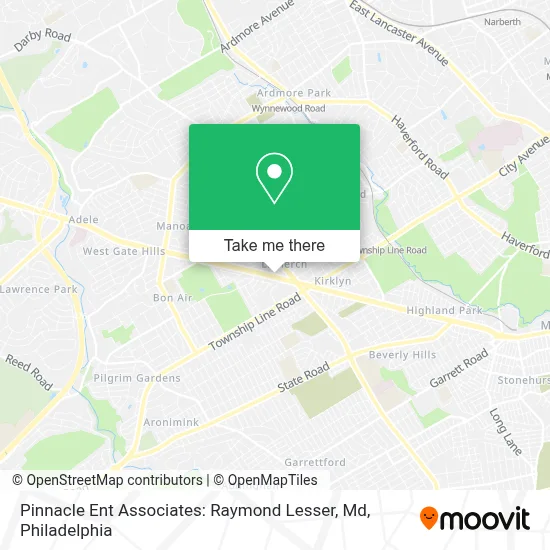 Pinnacle Ent Associates: Raymond Lesser, Md map