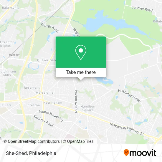 She-Shed map