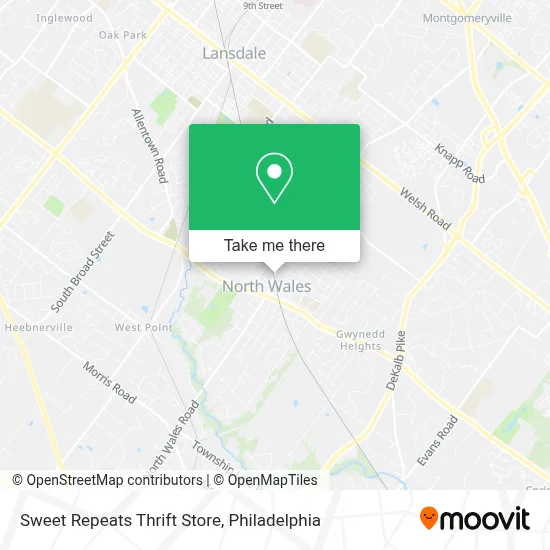 Sweet Repeats Thrift Store map