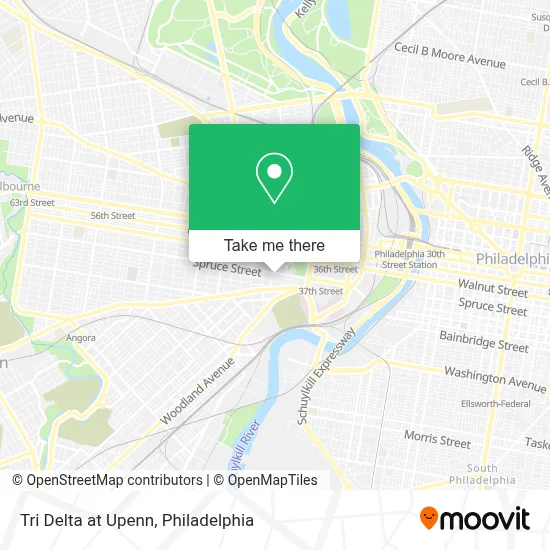 Tri Delta at Upenn map