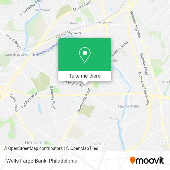 Wells Fargo Bank map