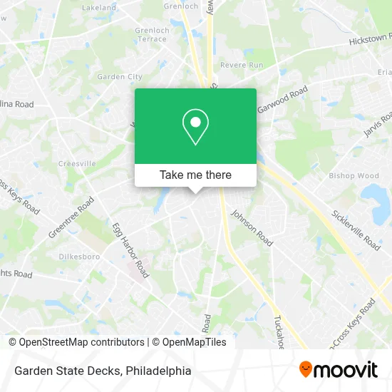 Garden State Decks map