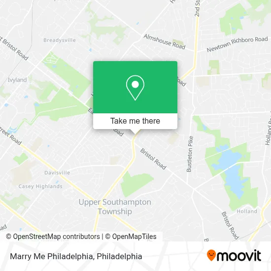 Marry Me Philadelphia map
