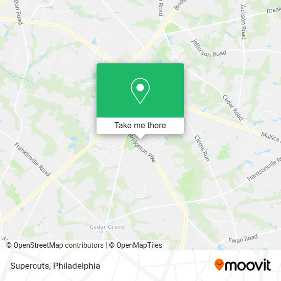 Supercuts map