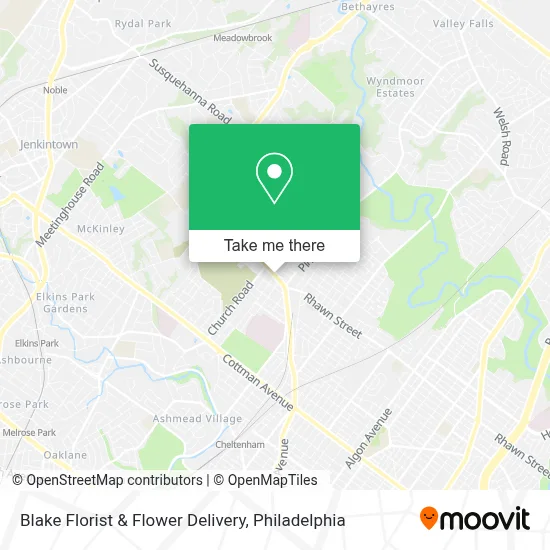Blake Florist & Flower Delivery map