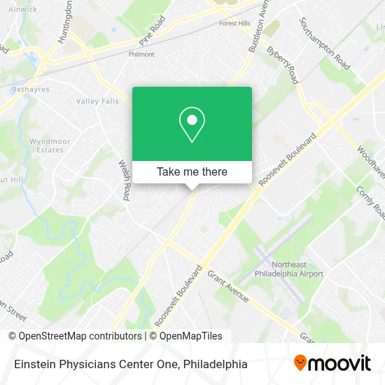 Einstein Physicians Center One map