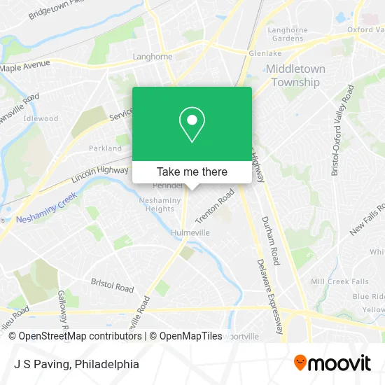 J S Paving map
