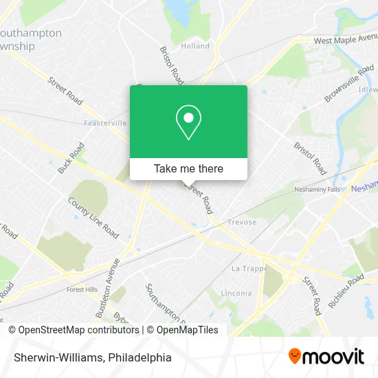 Sherwin-Williams map