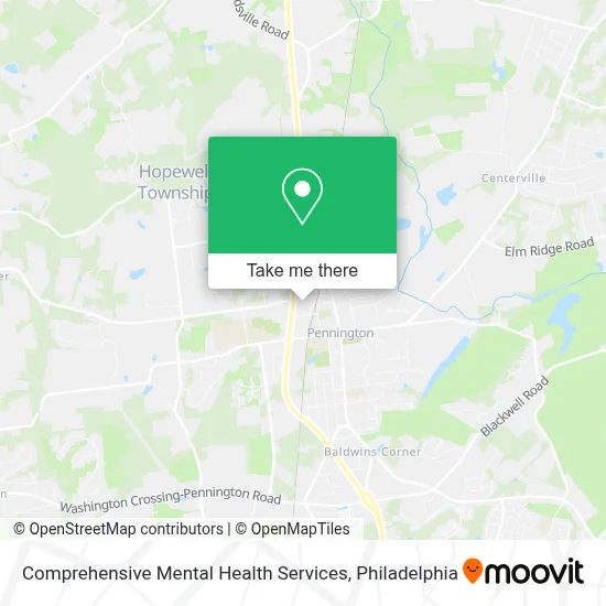 Comprehensive Mental Health Services map