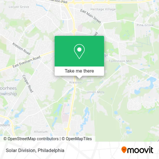 Solar Division map