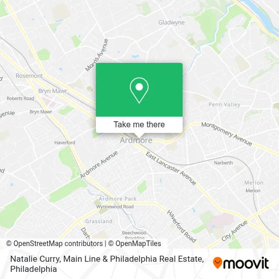 Natalie Curry, Main Line & Philadelphia Real Estate map
