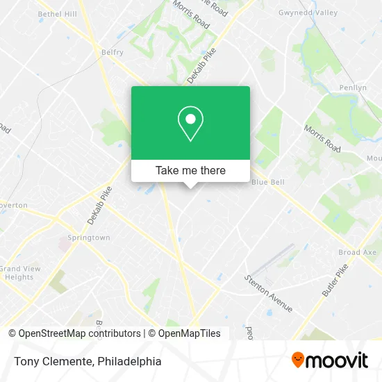 Tony Clemente map