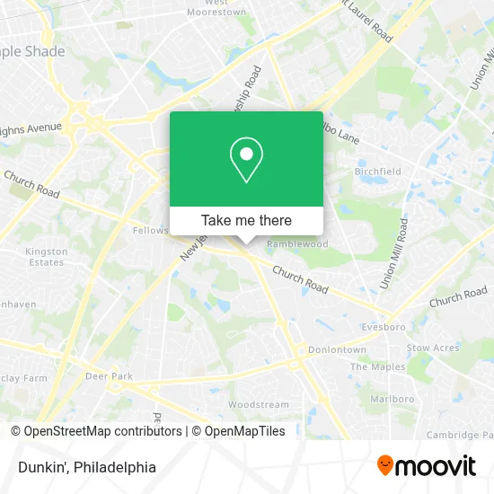 Dunkin' map
