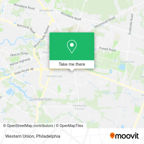 Western Union map
