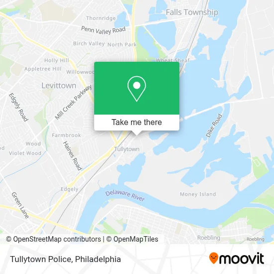 Tullytown Police map